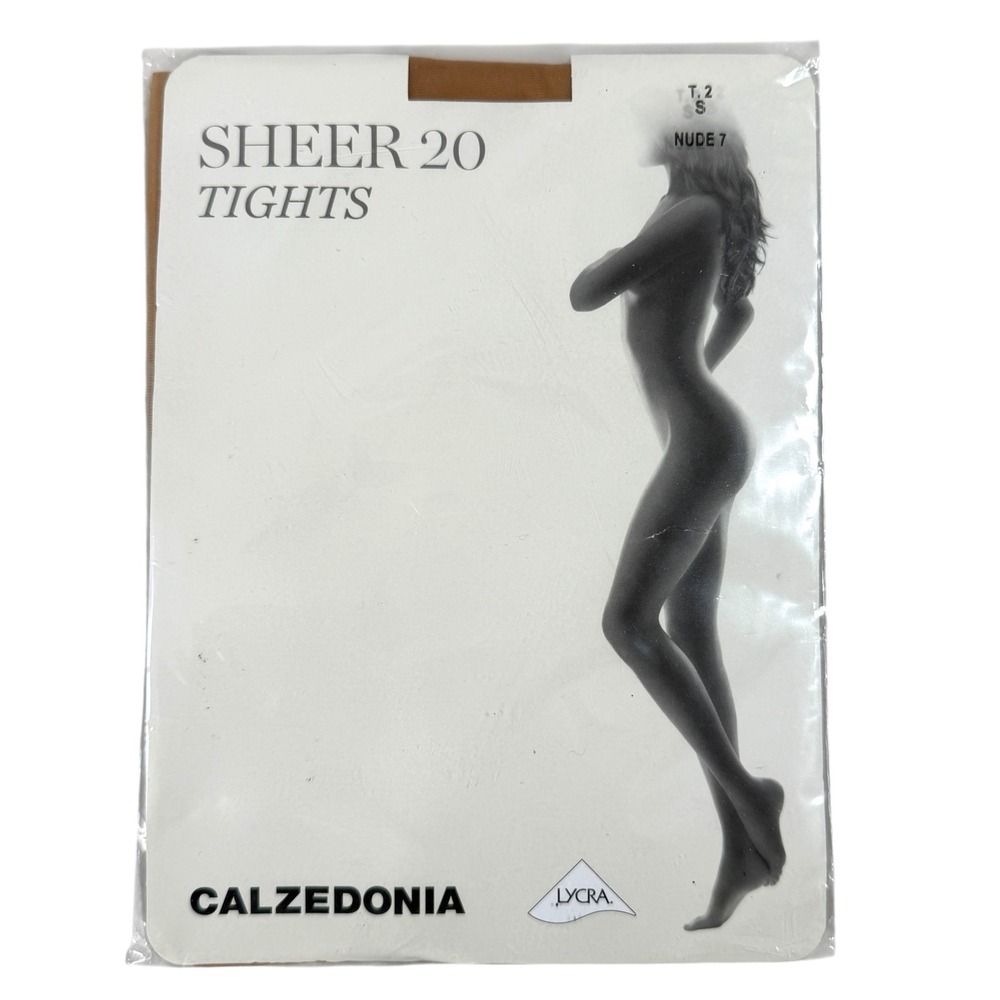 Calzedonia Sheer 20 Tights T.2 Nude 7 Size S Small Hosiery New